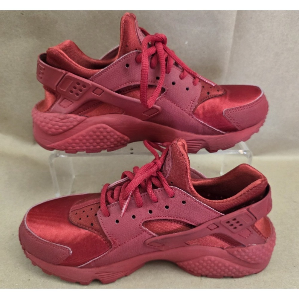 Nike (Sz 6.5) Air Huarache Run Womens Red Athletic Running Shoes Sneakers